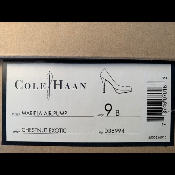 Cole Haan Nike Air Soft Brown Suede Platform Pumps - Picture 9 of 10